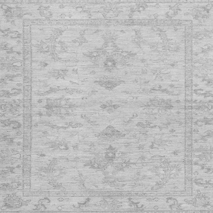 Square Machine Washable Oriental Gray Traditional Rug, wshabs3921gry