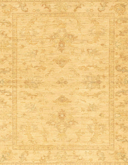 Machine Washable Abstract Yellow Rug, wshabs3921