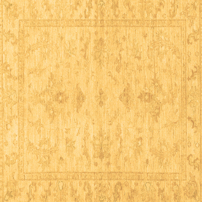 Square Oriental Brown Traditional Rug, abs3921brn