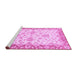 Sideview of Machine Washable Oriental Purple Traditional Area Rugs, wshabs3922pur