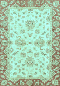 Oriental Light Blue Traditional Rug, abs3922lblu