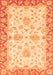 Machine Washable Oriental Orange Traditional Area Rugs, wshabs3922org