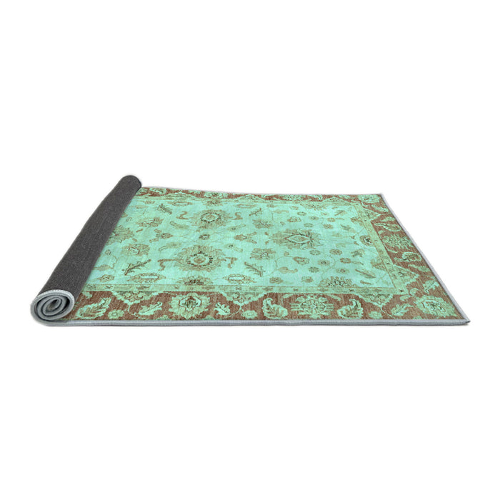 Sideview of Oriental Light Blue Traditional Rug, abs3922lblu