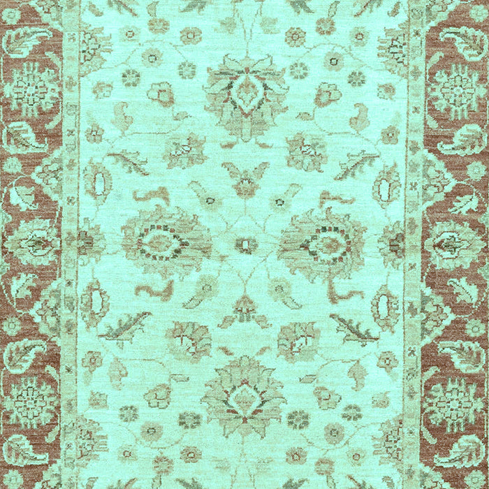 Machine Washable Oriental Light Blue Traditional Rug, wshabs3922lblu