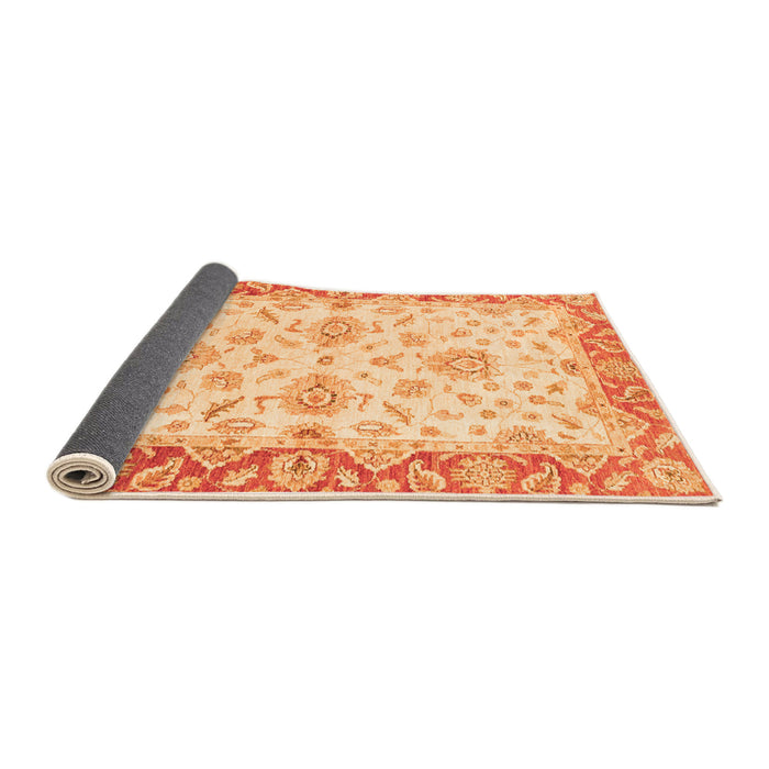 Sideview of Oriental Orange Traditional Rug, abs3922org