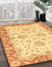 Machine Washable Abstract Chrome Gold Yellow Rug in a Family Room, wshabs3922