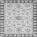 Square Oriental Gray Traditional Rug, abs3923gry