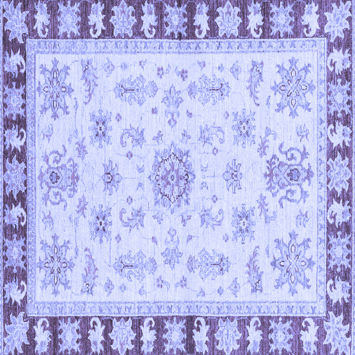 Square Oriental Blue Traditional Rug, abs3923blu