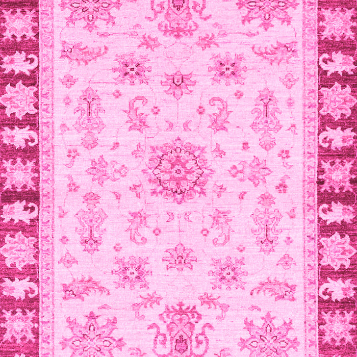 Machine Washable Oriental Pink Traditional Rug, wshabs3923pnk