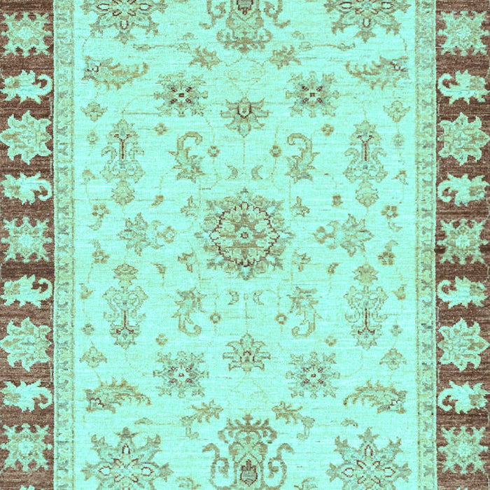 Machine Washable Oriental Light Blue Traditional Rug, wshabs3923lblu