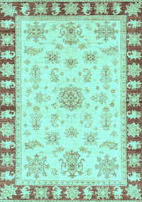 Oriental Light Blue Traditional Rug, abs3923lblu