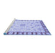 Sideview of Machine Washable Oriental Blue Traditional Rug, wshabs3923blu