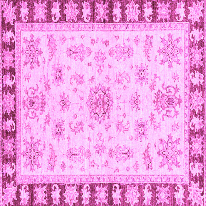Square Machine Washable Oriental Purple Traditional Area Rugs, wshabs3923pur