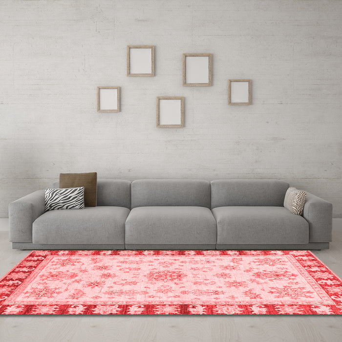 Traditional Red Washable Rugs
