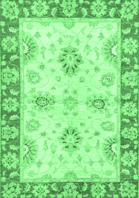 Oriental Emerald Green Traditional Rug, abs3924emgrn