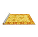 Sideview of Machine Washable Oriental Yellow Traditional Rug, wshabs3924yw