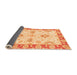 Sideview of Oriental Orange Traditional Rug, abs3924org