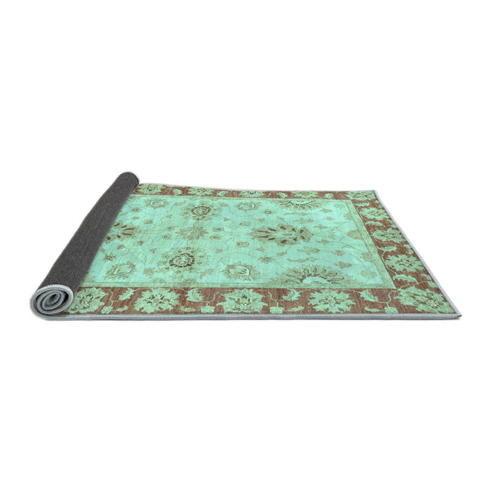 Sideview of Oriental Light Blue Traditional Rug, abs3924lblu