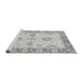 Sideview of Machine Washable Oriental Gray Traditional Rug, wshabs3924gry