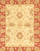 Abstract Orange Oriental Rug, abs3924