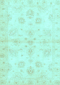 Oriental Light Blue Traditional Rug, abs3925lblu