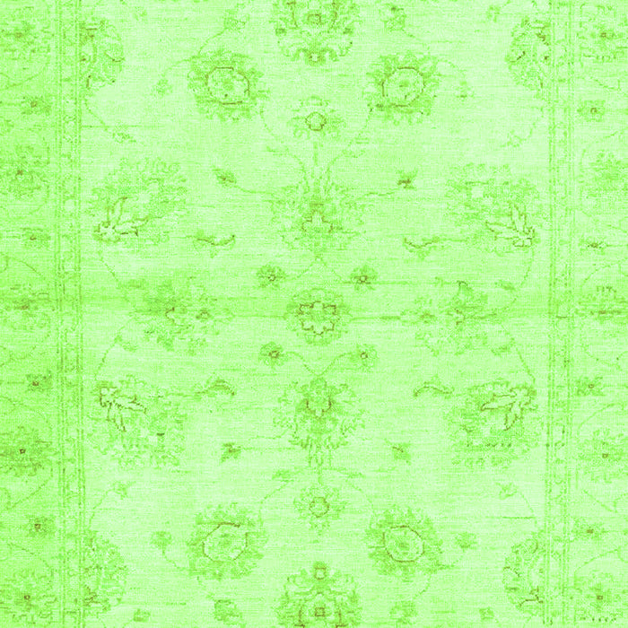 Machine Washable Oriental Green Traditional Area Rugs, wshabs3925grn