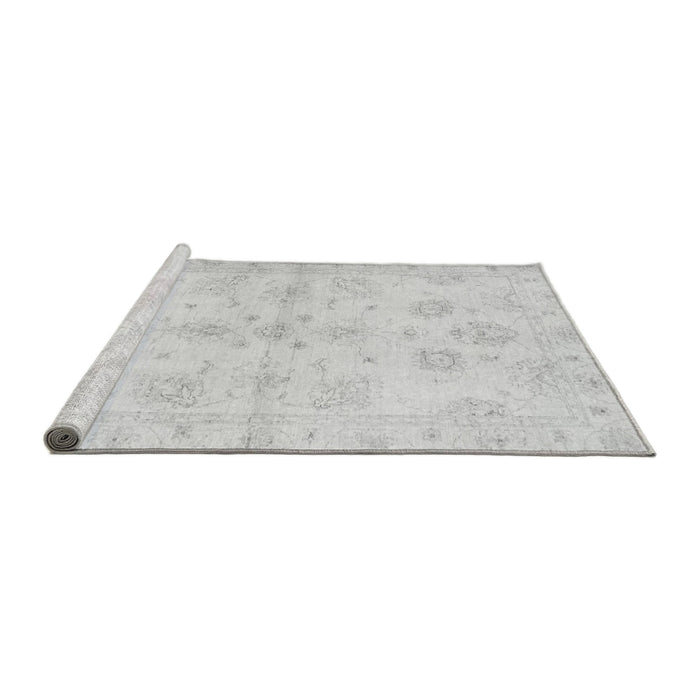 Sideview of Machine Washable Oriental Gray Traditional Rug, wshabs3925gry