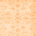 Square Oriental Orange Traditional Rug, abs3925org