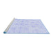 Sideview of Machine Washable Oriental Blue Traditional Rug, wshabs3925blu