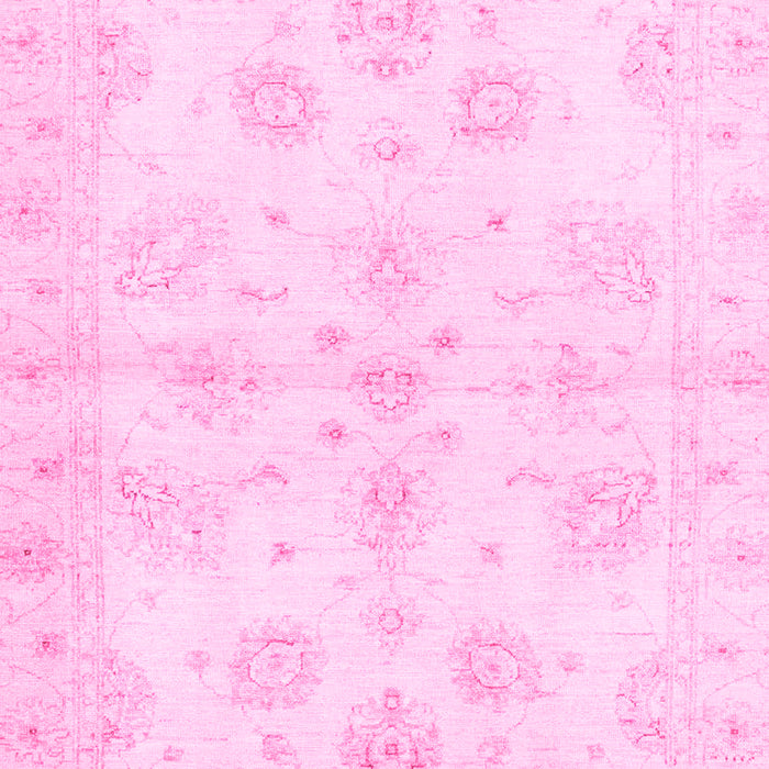 Machine Washable Oriental Pink Traditional Rug, wshabs3925pnk