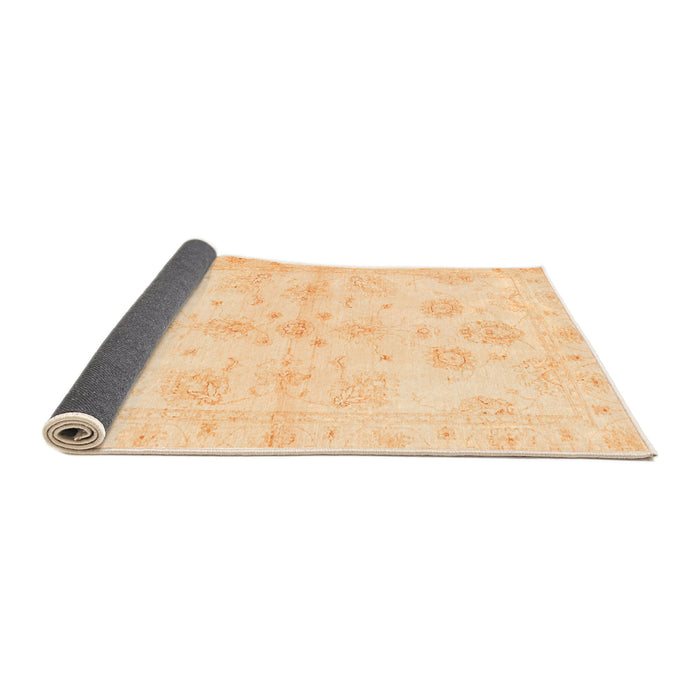 Sideview of Oriental Orange Traditional Rug, abs3925org