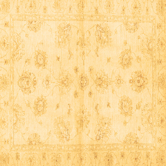 Square Oriental Brown Traditional Rug, abs3925brn