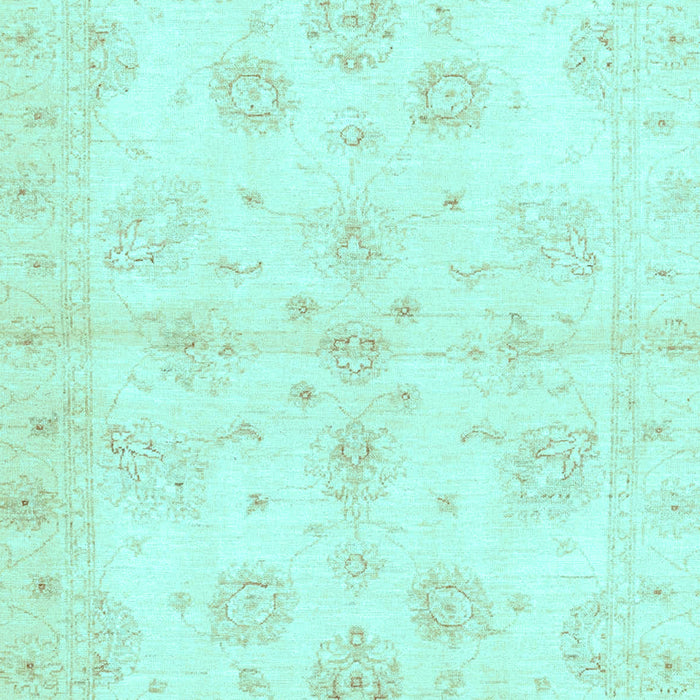 Machine Washable Oriental Light Blue Traditional Rug, wshabs3925lblu