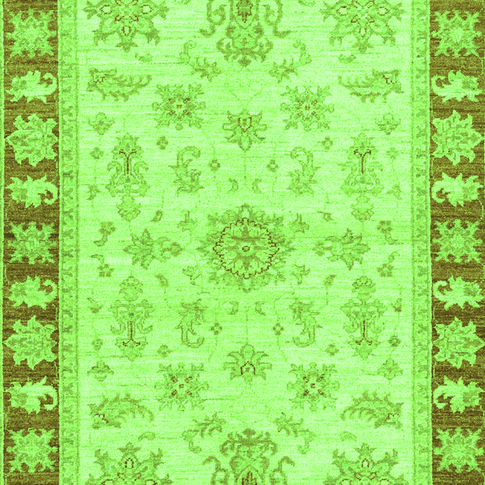 Machine Washable Oriental Green Traditional Area Rugs, wshabs3926grn
