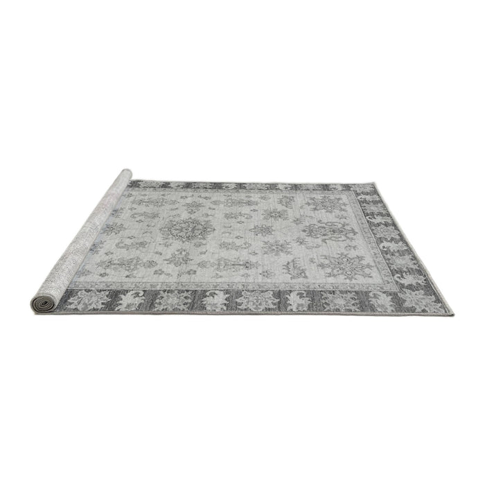 Sideview of Machine Washable Oriental Gray Traditional Rug, wshabs3926gry