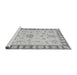 Sideview of Machine Washable Oriental Gray Traditional Rug, wshabs3926gry