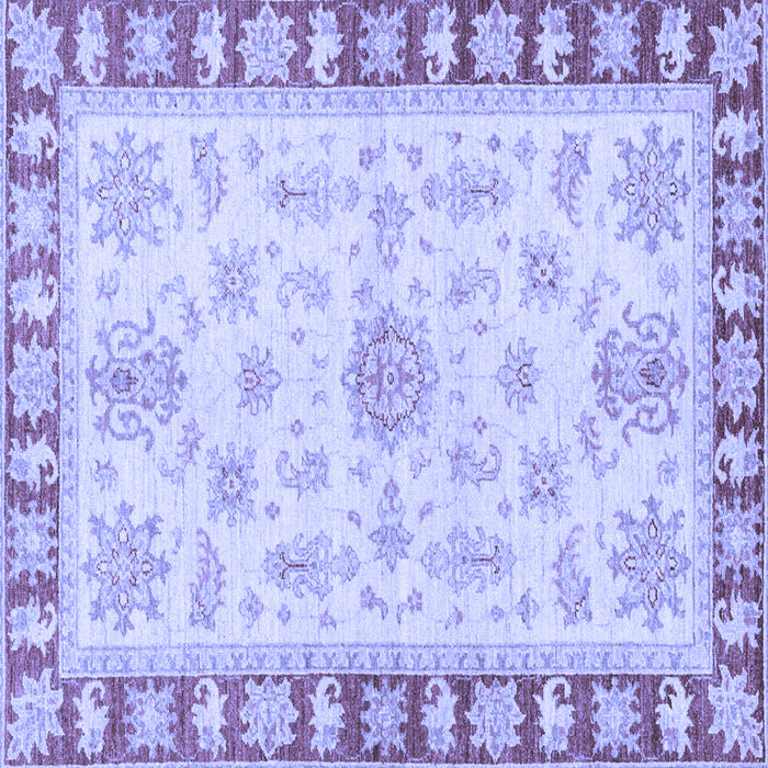 Square Oriental Blue Traditional Rug, abs3926blu
