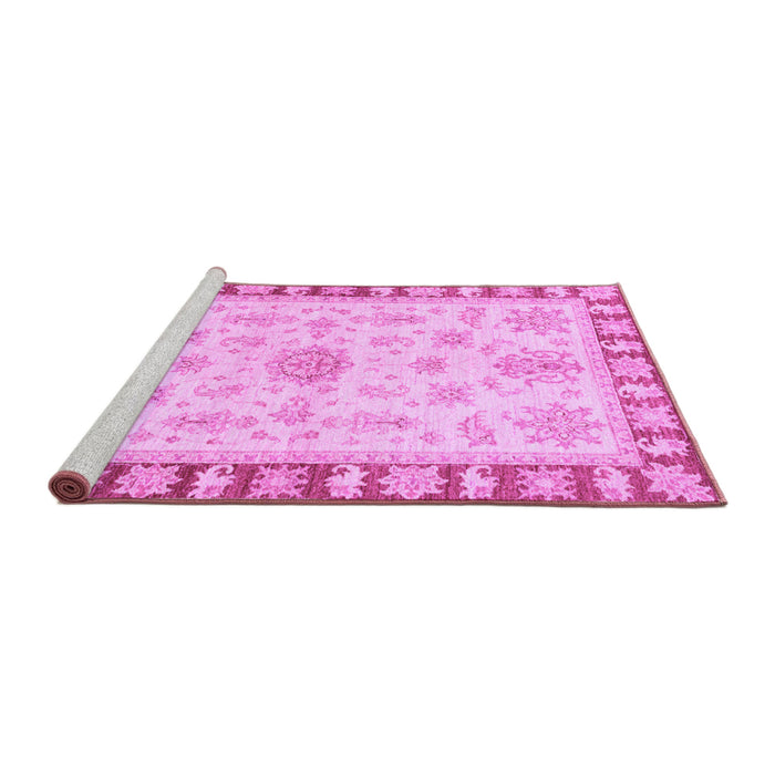 Sideview of Machine Washable Oriental Purple Traditional Area Rugs, wshabs3926pur