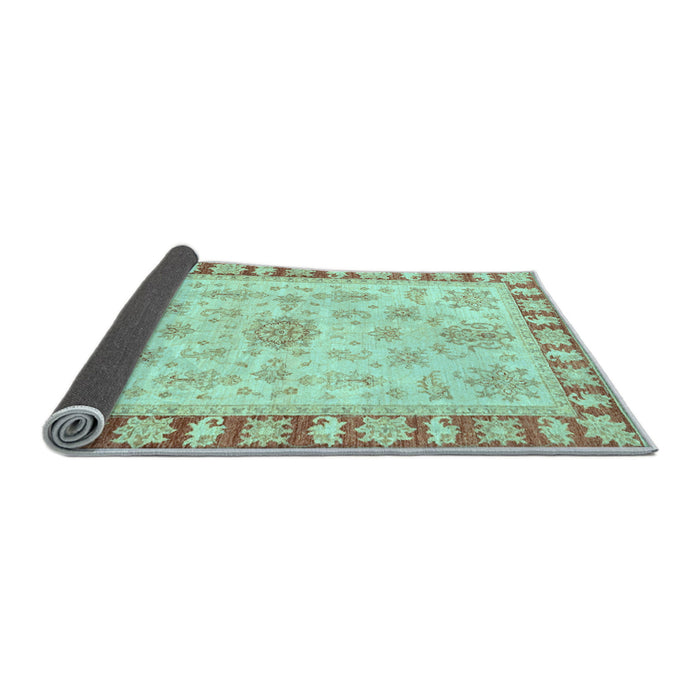 Sideview of Oriental Light Blue Traditional Rug, abs3926lblu