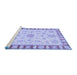 Sideview of Machine Washable Oriental Blue Traditional Rug, wshabs3926blu