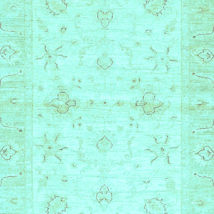 Machine Washable Oriental Light Blue Traditional Rug, wshabs3927lblu