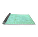 Sideview of Oriental Light Blue Traditional Rug, abs3927lblu