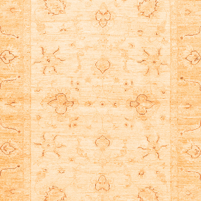 Machine Washable Oriental Orange Traditional Area Rugs, wshabs3927org