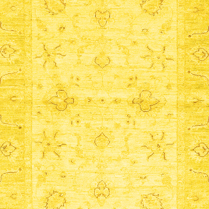 Machine Washable Oriental Yellow Traditional Rug, wshabs3927yw