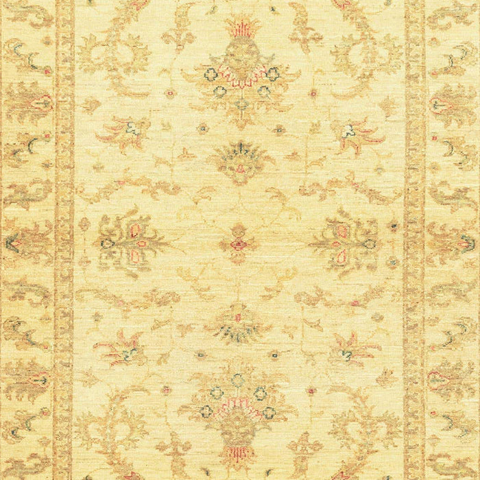 Abstract Mustard Yellow Oriental Rug, abs3928