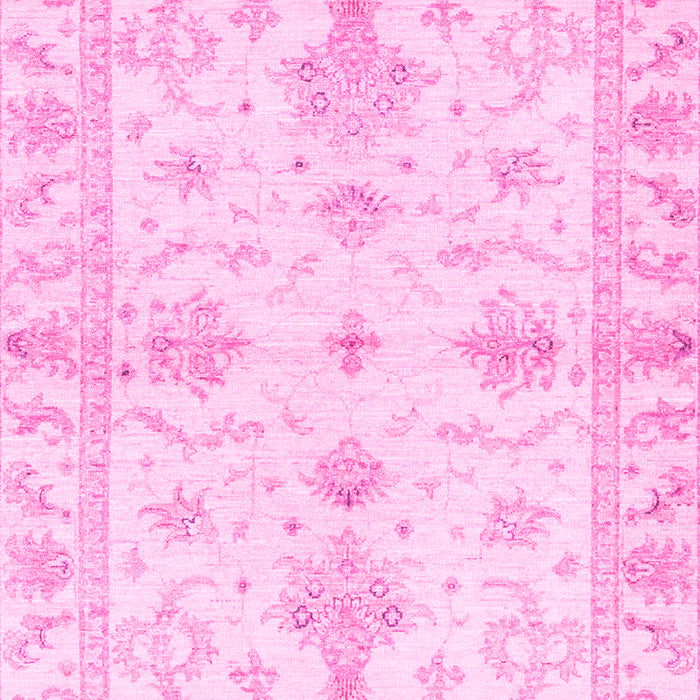 Machine Washable Oriental Pink Traditional Rug, wshabs3928pnk