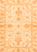 Machine Washable Oriental Orange Traditional Area Rugs, wshabs3928org