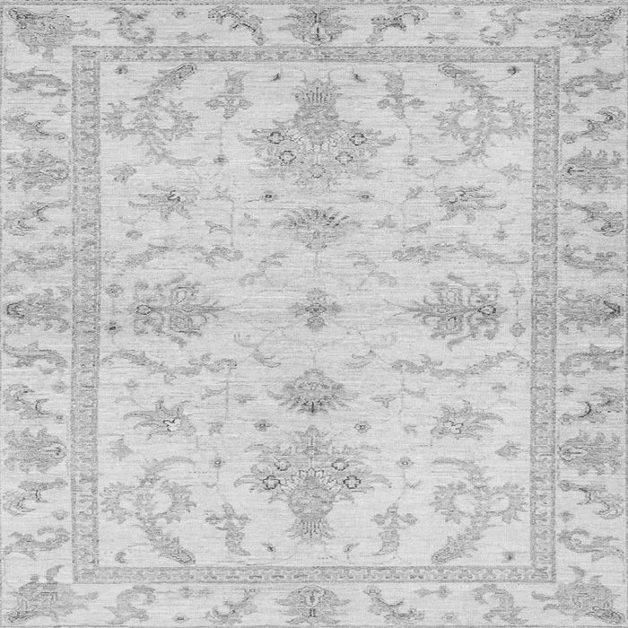 Square Machine Washable Oriental Gray Traditional Rug, wshabs3928gry