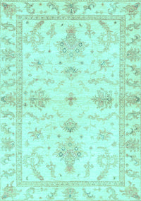 Oriental Light Blue Traditional Rug, abs3928lblu