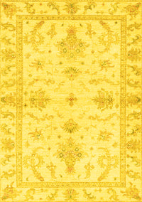 Oriental Yellow Traditional Rug, abs3928yw